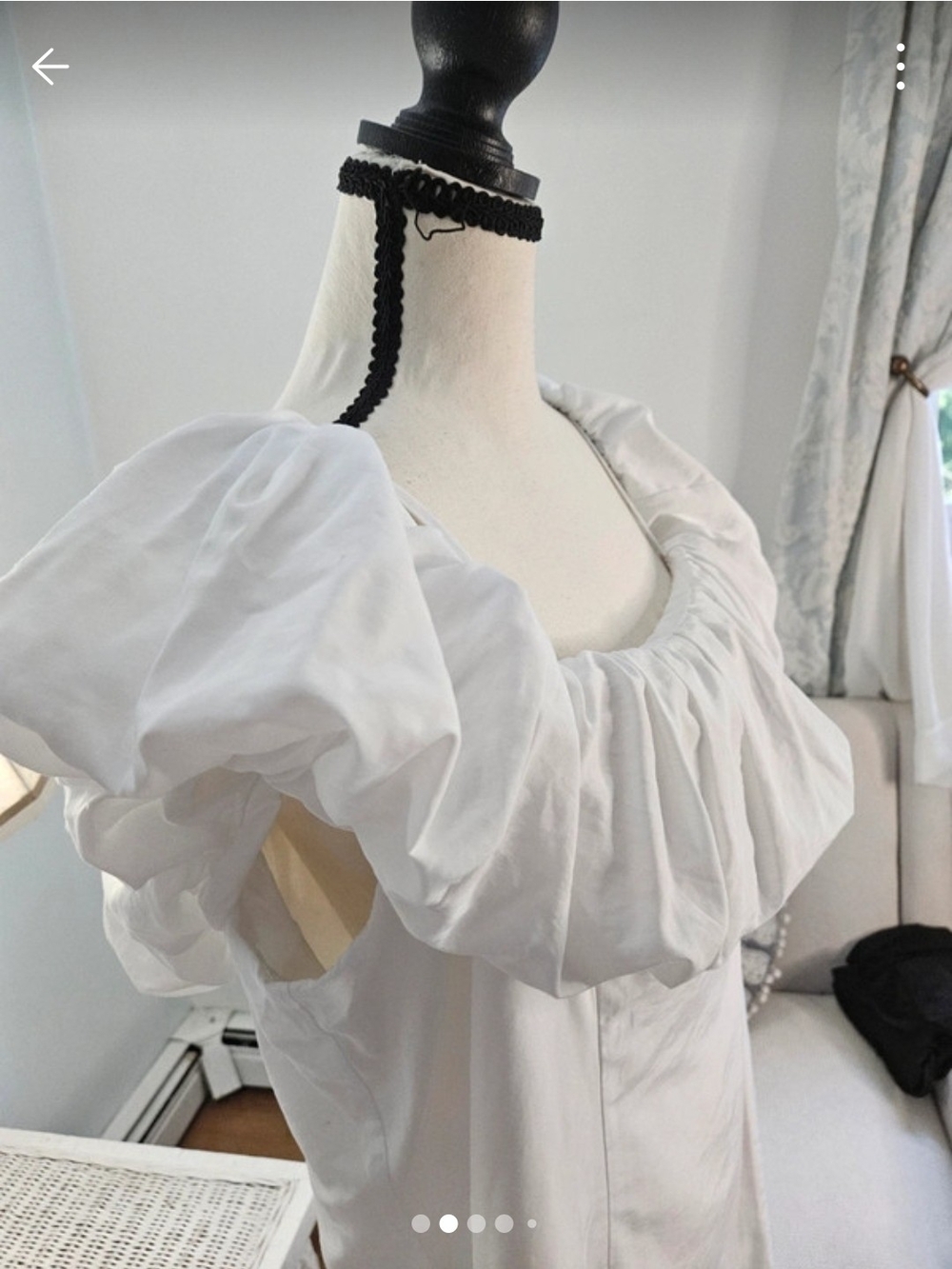 a new day White Strapless Puff-Ruffle Dress